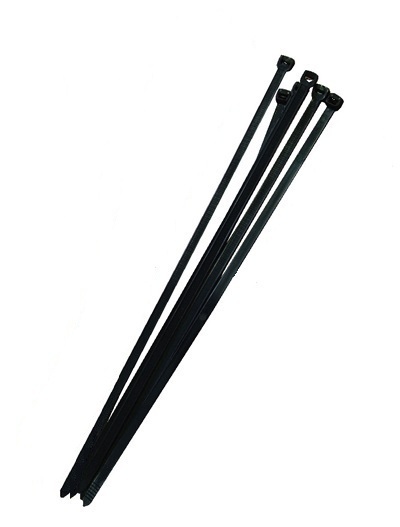 Nylon kabelbinder zwart 4.8x290 (100st)