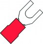 vork kabelschoen rood 0.5-1.5mm² M3 (100st)