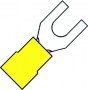 vork kabelschoen geel 2.5-6mm² M4 (100st)